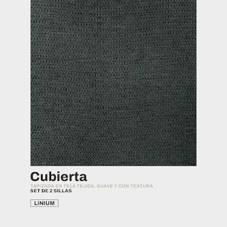 Foto 5 | Set De 2 Silla Comedor Linium Tela Acolchonada Elegante Premium Color Gris