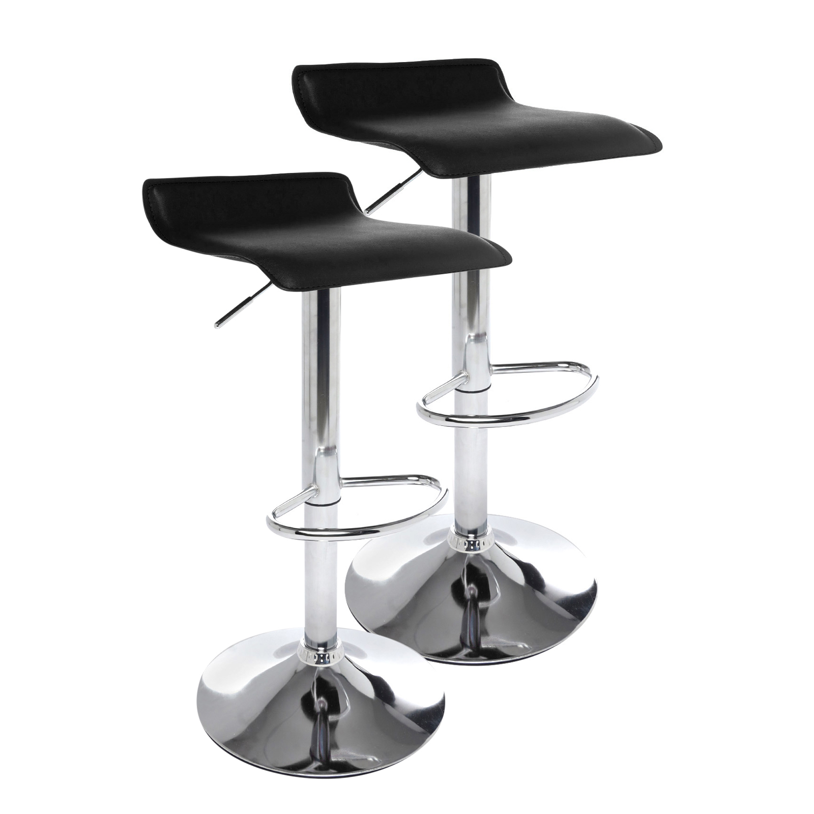 Sillas Altas EKE Life Home 8174 color Negro 2 Piezas