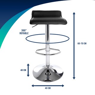 Foto 7 | Sillas Altas EKE Life Home 8174 color Negro 2 Piezas