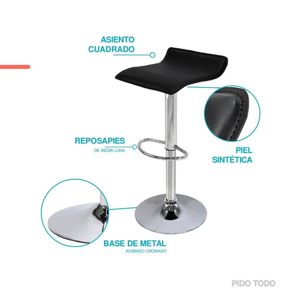 Foto 5 pulgar | Silla Alta X-Pross para Comedor color Negro