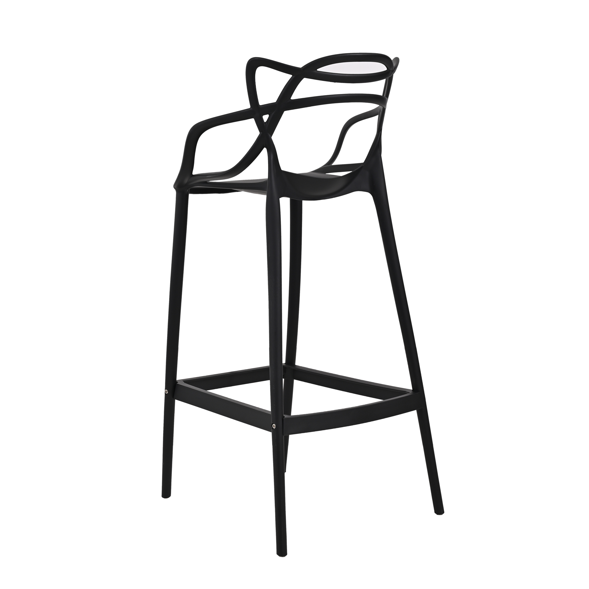 Foto 4 pulgar | Set 2 Bancos Sillas Altas Nealtican Barra Cocina Desayunador Eke Negro