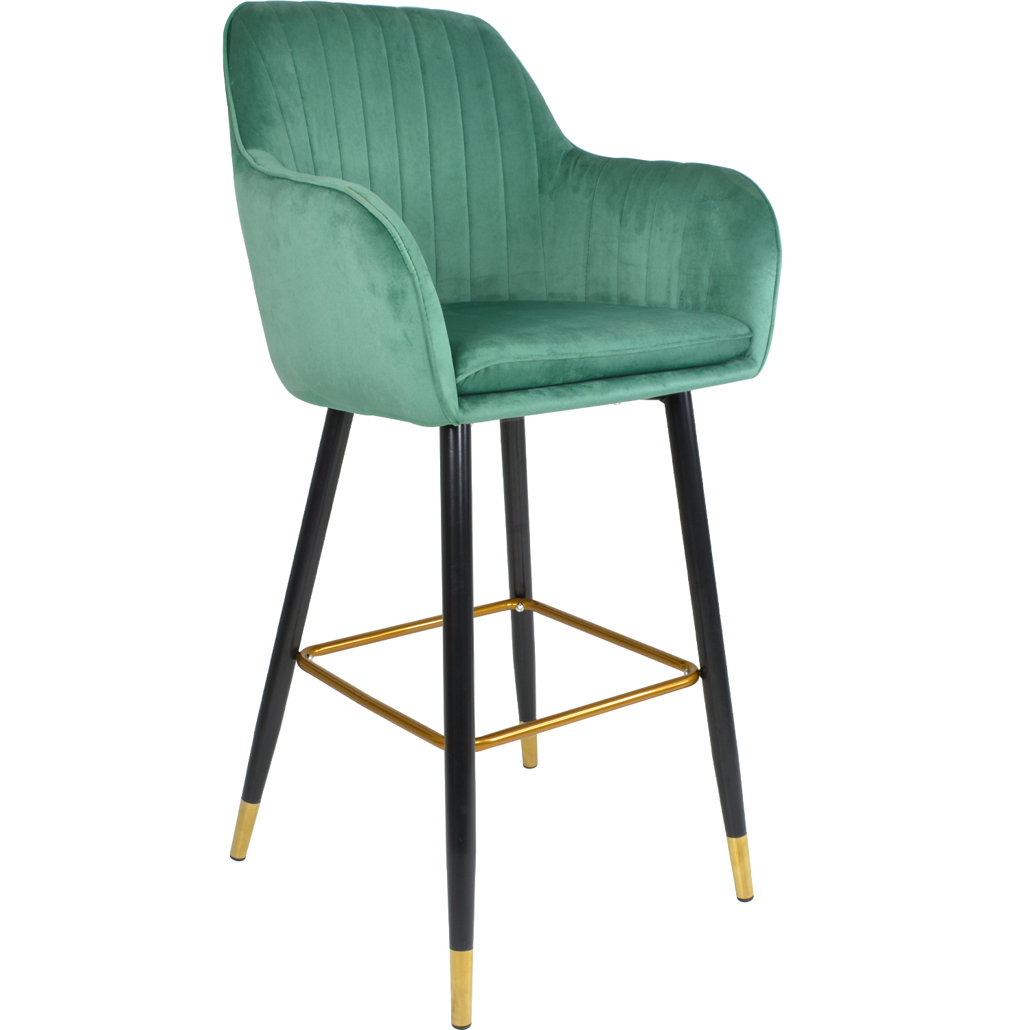Foto 2 pulgar | Silla Alta Tapizada Rack & Pack Eames Verde