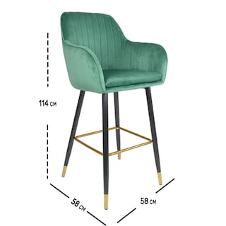 Foto 7 | Silla Alta Tapizada Rack & Pack Eames Verde