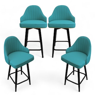 Foto 1 | Ilios Innova Juego De 4 Sillas De Bar Giratorias Tokio Azul