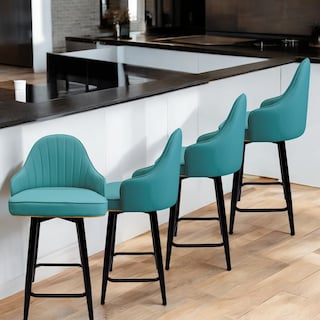 Foto 5 | Ilios Innova Juego De 4 Sillas De Bar Giratorias Tokio Azul