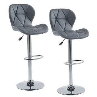 Foto 1 | Set de 2 Sillas Altas Latte Grises Diseño Elegante y Confortable