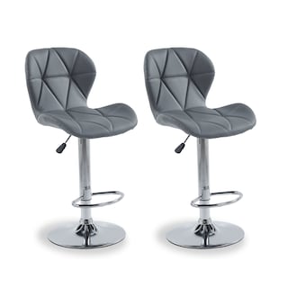 Foto 8 | Set de 2 Sillas Altas Latte Grises Diseño Elegante y Confortable