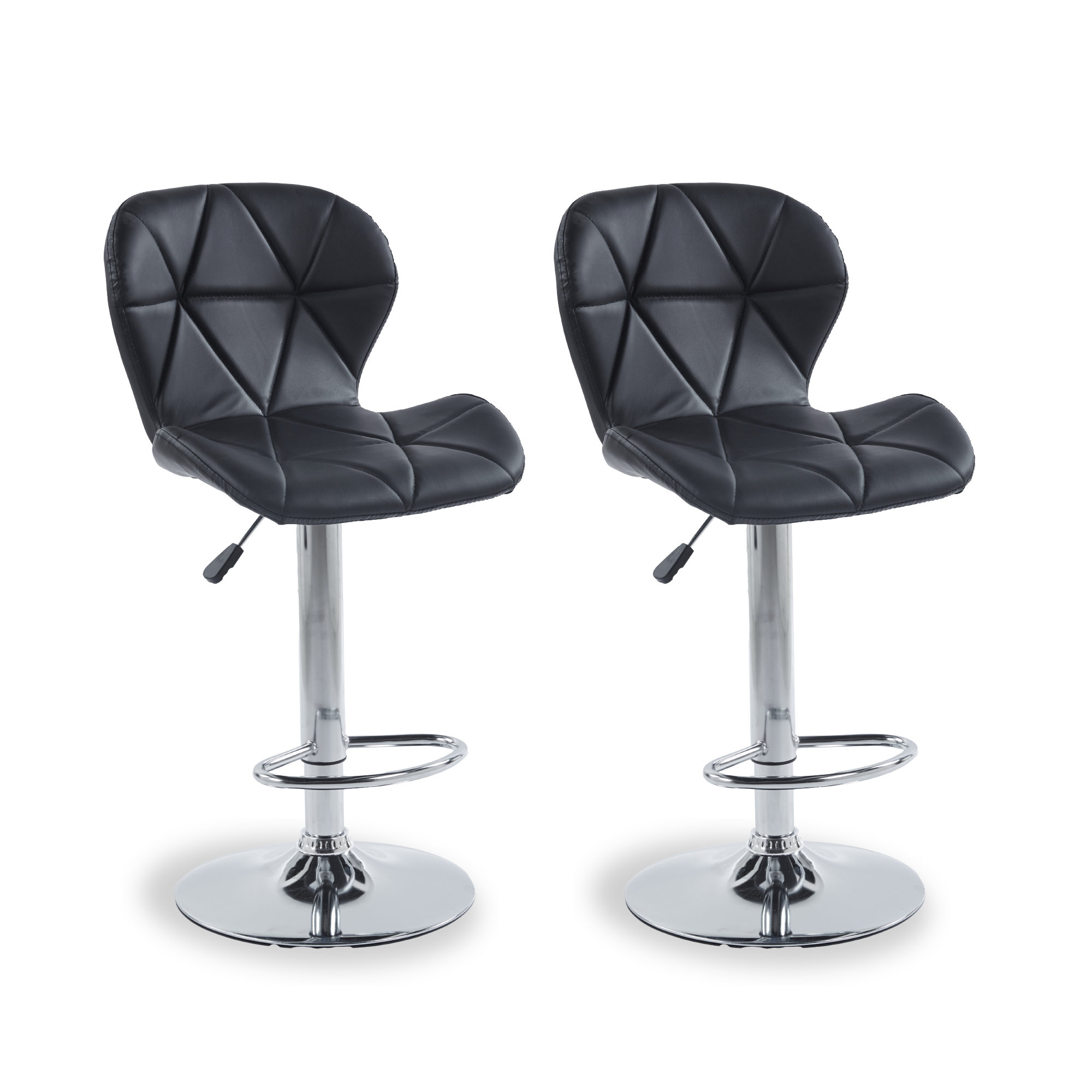 Foto 9 pulgar | Set de 2 Sillas Altas Latte Negros Diseño Elegante y Confortable