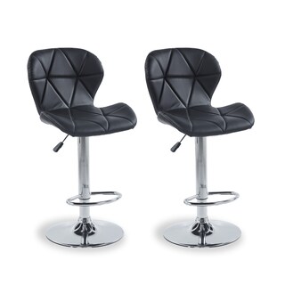Foto 8 | Set de 2 Sillas Altas Latte Negros Diseño Elegante y Confortable
