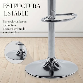 Foto 5 | Set de 2 Sillas Altas Maple Blancos Estilo Moderno y Elegante