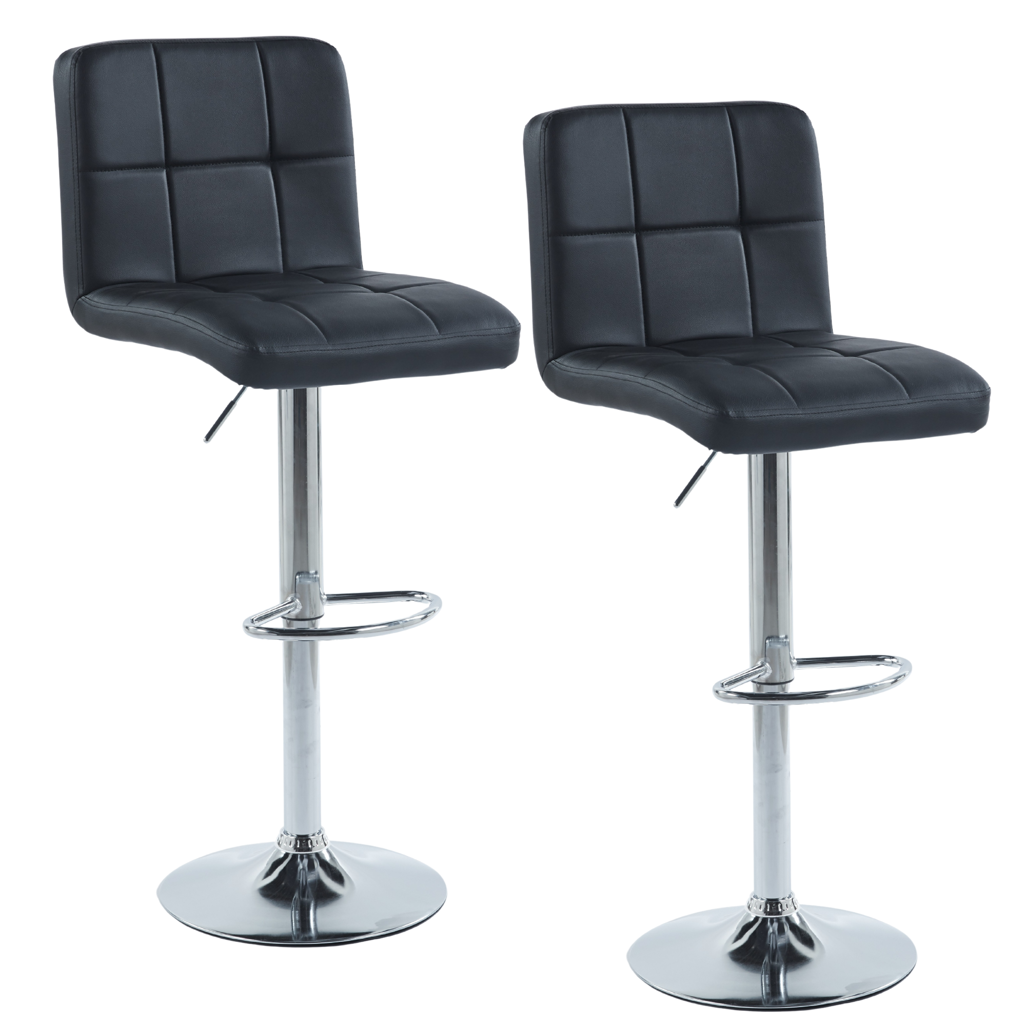 Foto 1 | Set de 2 Sillas Altas Maple Negros Estilo Moderno y Elegante