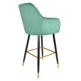Foto 2 | Sillas Altas Tapizadas Banco Terciopelo Velvet Verde Set 2 Houzer