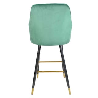 Foto 5 | Sillas Altas Tapizadas Banco Terciopelo Velvet Verde Set 2 Houzer