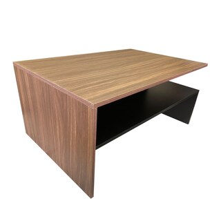 Foto 2 | Mesa de Centro Genérica Doble Repisa Minimalista Negro