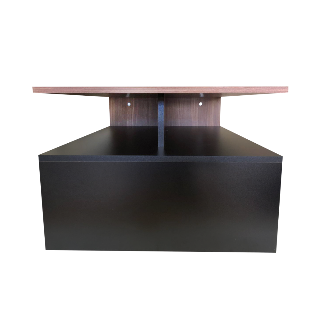 Foto 4 | Mesa de Centro Genérica Doble Repisa Minimalista Negro