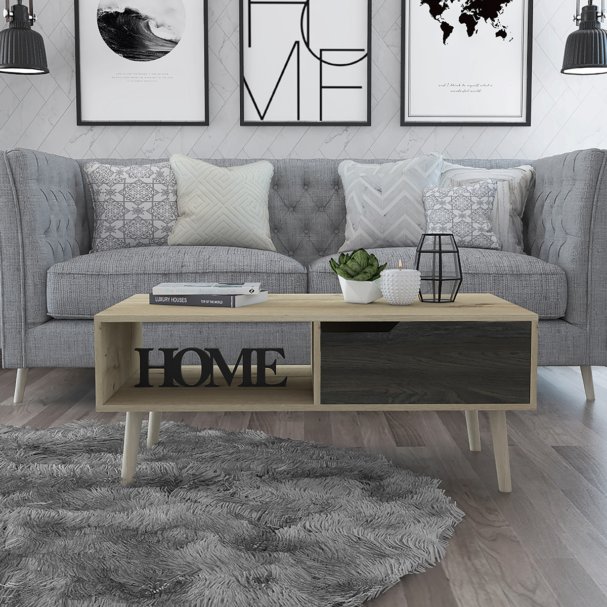 Foto 5 | Mesa de Centro Excelsior Oslo color Beige
