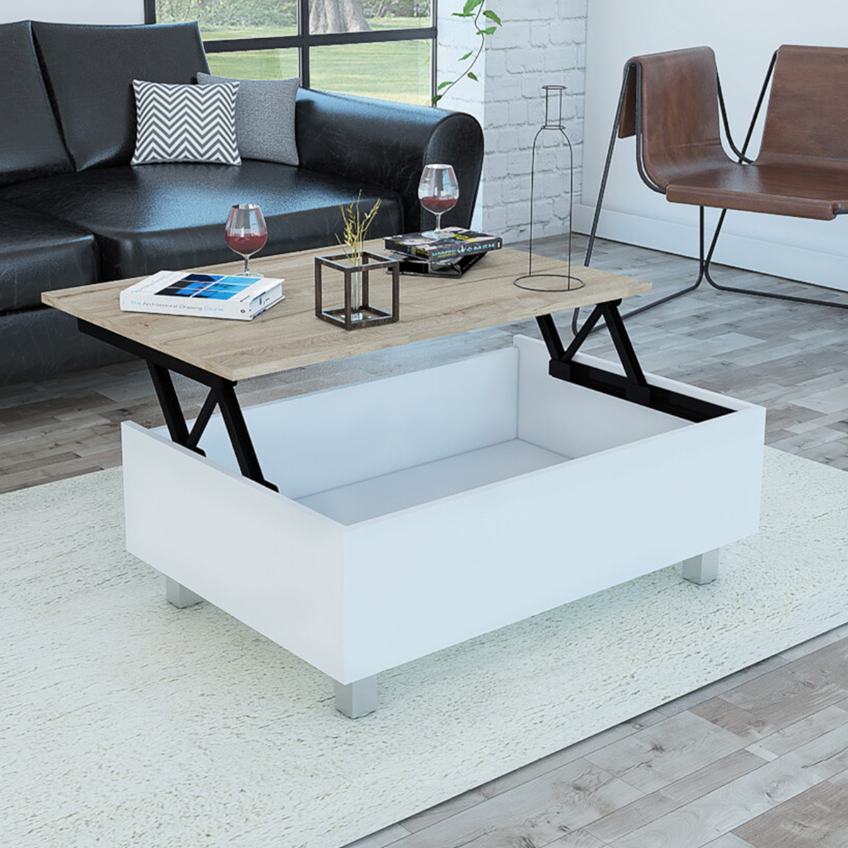 Foto 6 | Mesa Armable Excelsior Gambia color Blanco Multifuncional