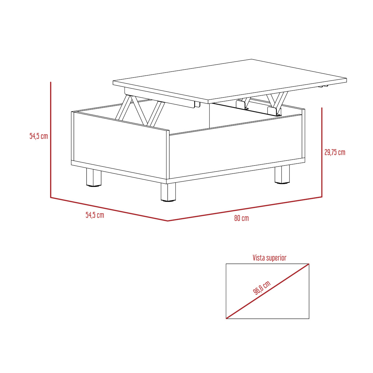 Foto 7 | Mesa Armable Excelsior Gambia color Blanco Multifuncional