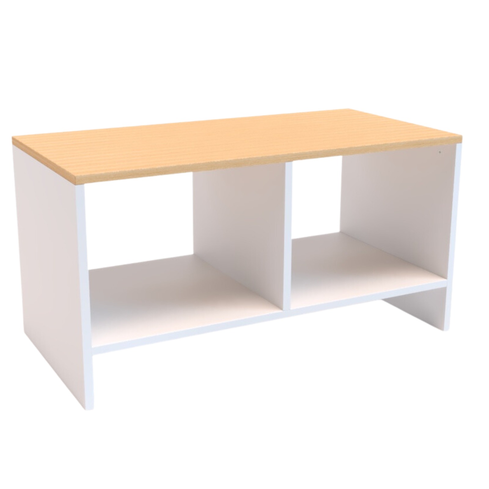 Foto 1 | Mesa de Centro Smart MORU Blanco y Roble