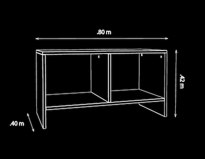 Foto 4 | Mesa de Centro Smart MORU Blanco y Roble