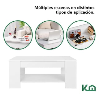 Foto 7 | Mesa de Centro Kingshouse color Blanco