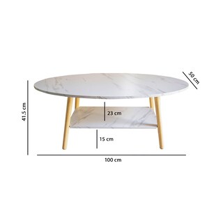 Foto 5 | Mesa De Centro Bossa Redania Blanco