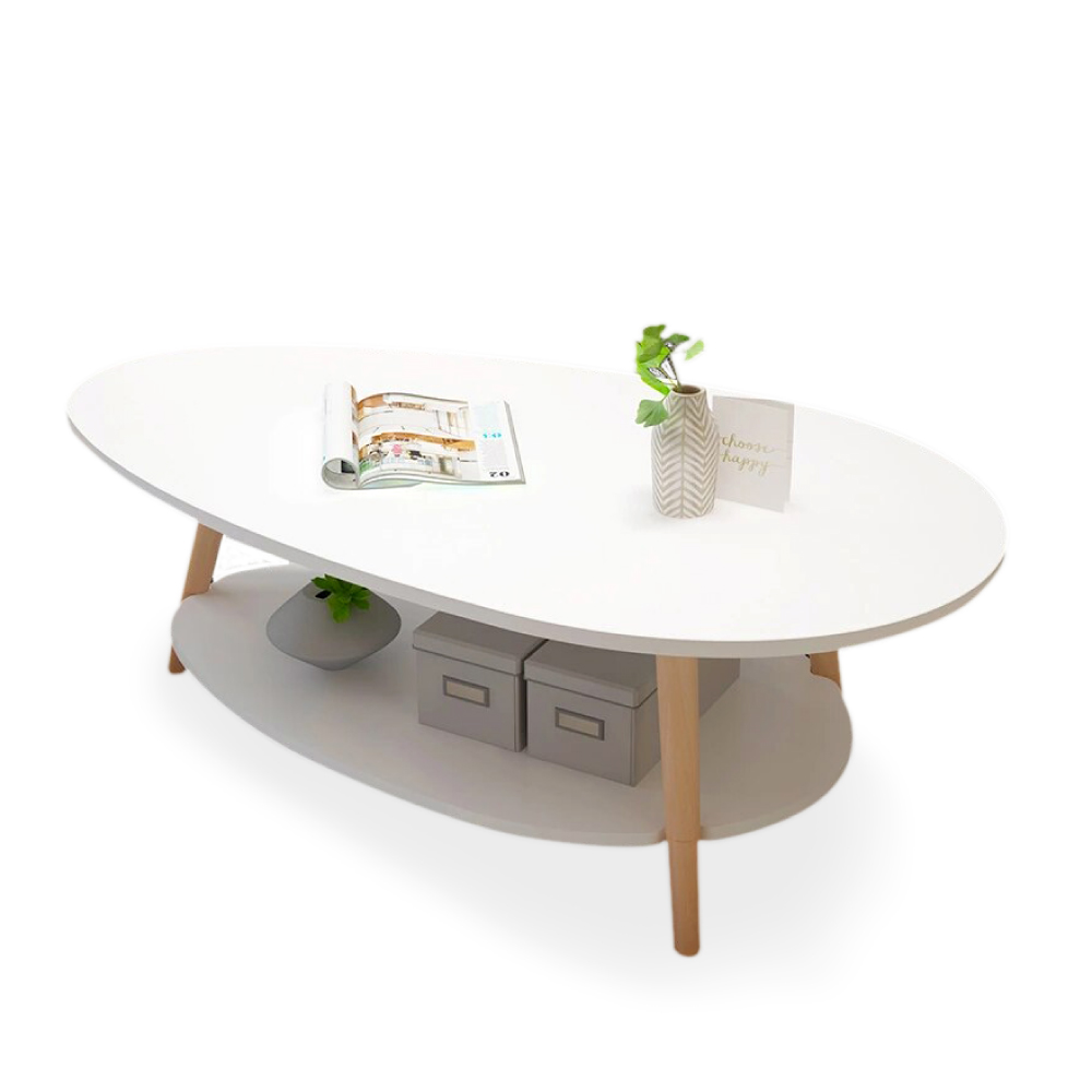 Foto 1 | Mesa De Centro Ilios Innova Ovalada Blanco