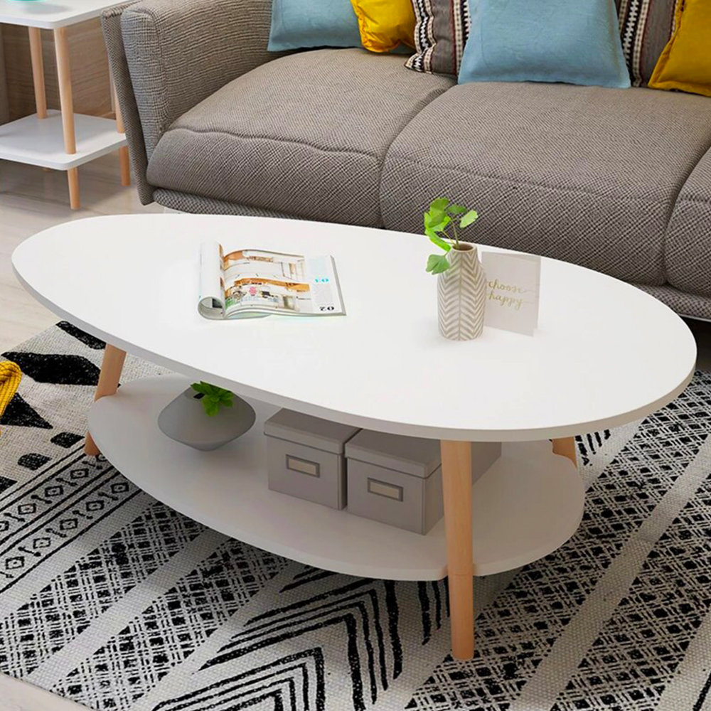 Foto 4 | Mesa De Centro Ilios Innova Ovalada Blanco