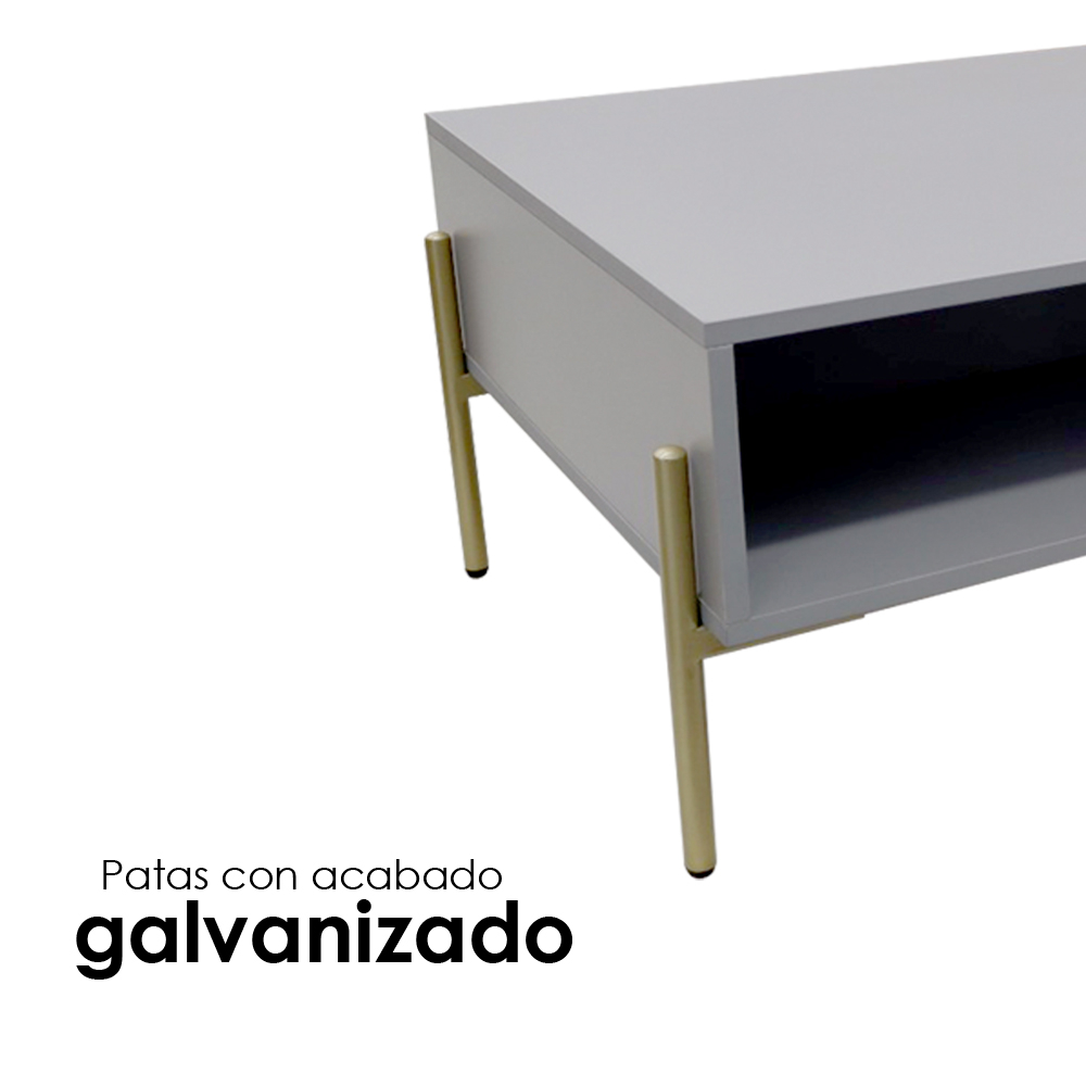 Foto 5 pulgar | Mesa De Centro Ilios Innova Minimalista Color Gris
