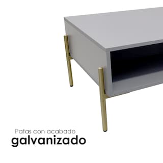 Foto 4 | Mesa De Centro Ilios Innova Minimalista Color Gris