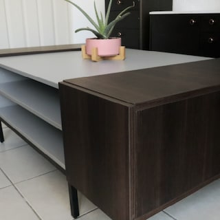 Foto 5 | Mesa de Centro Iliosinnova Italiana Marrón