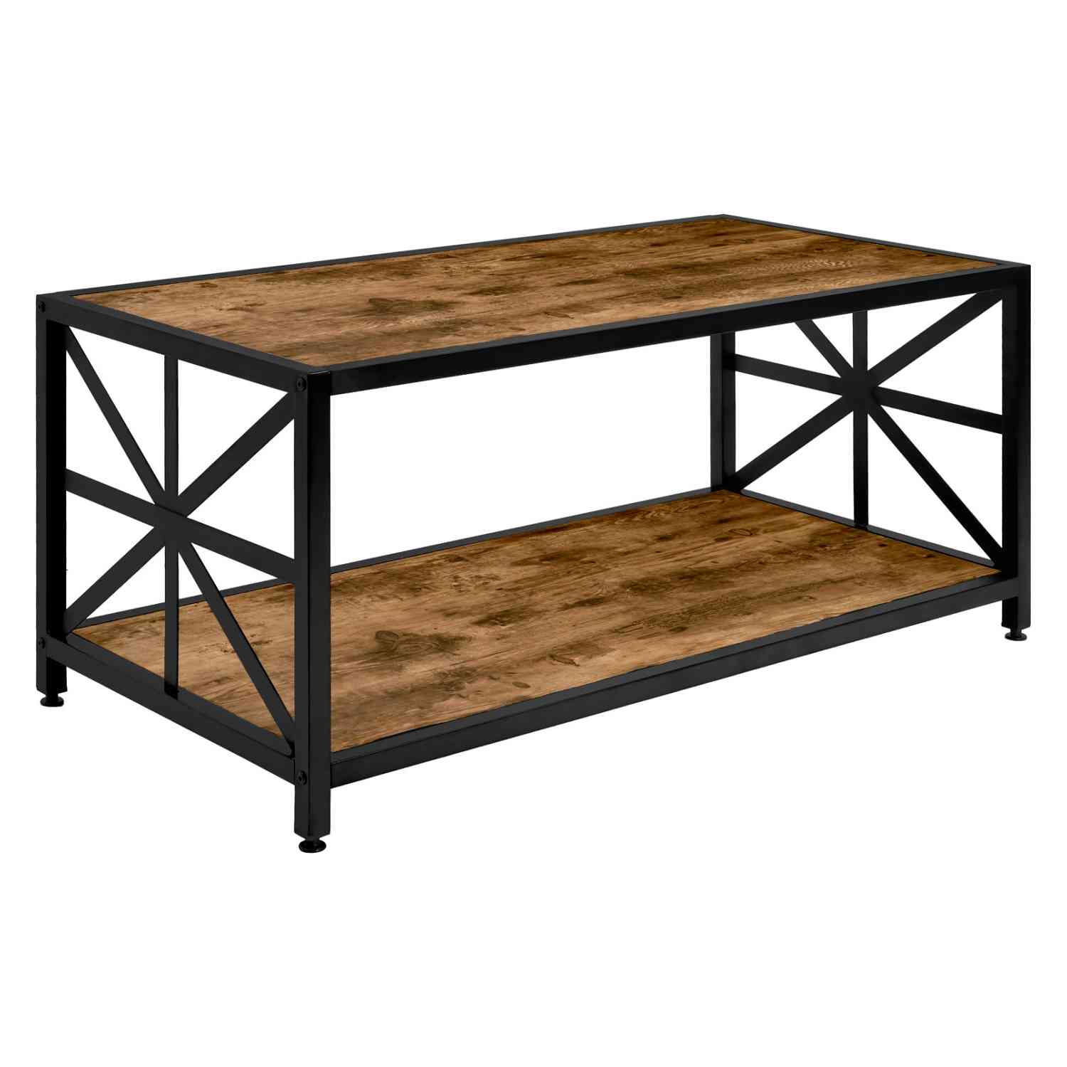 Foto 6 | Mesa de Centro Rack & Pack 2 Niveles 107 cm Marrón