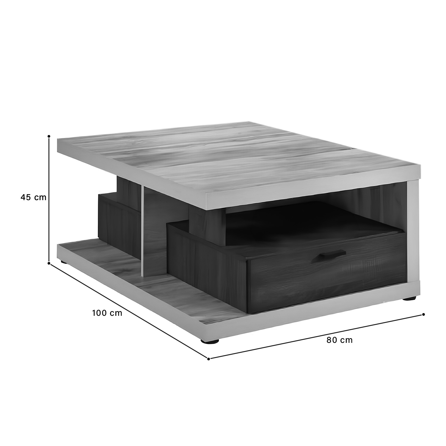 Foto 5 pulgar | Mesa De Centro Moderna para Sala O Estancia Bossa Rydon