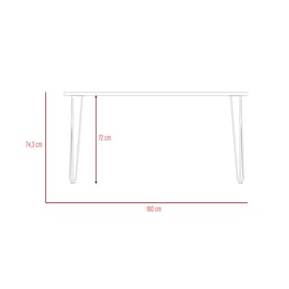 Foto 4 | Mesa Comedor Madera Aglomerada P/4 Puestos Cobre Excelsior