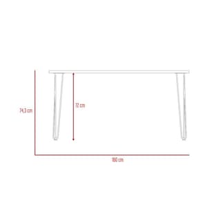 Foto 8 | Mesa Comedor Madera Aglomerada P/4 Puestos Cobre Excelsior