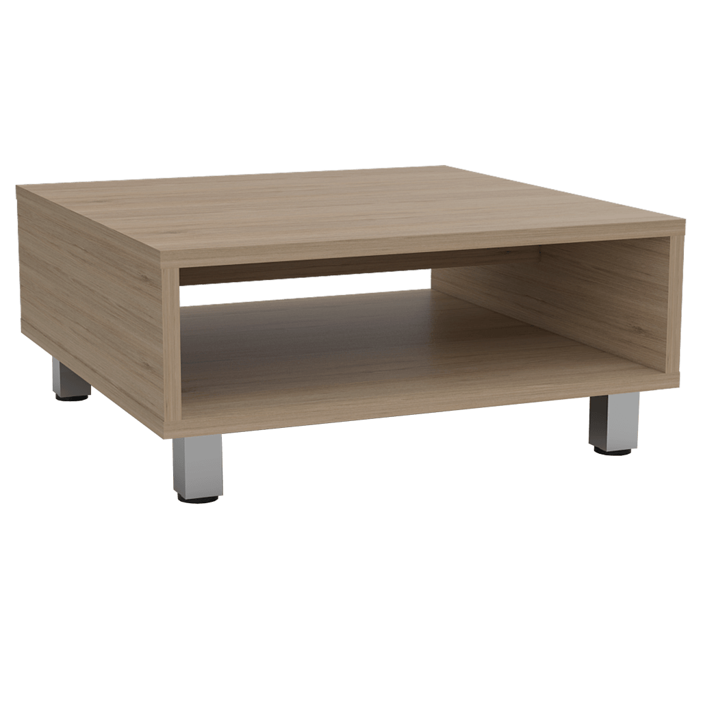 Foto 4 pulgar | Mesa De Centro Pity, Beige, Con Patas En Acero Cromado