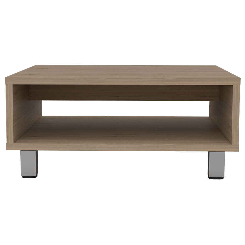 Foto 5 pulgar | Mesa De Centro Pity, Beige, Con Patas En Acero Cromado