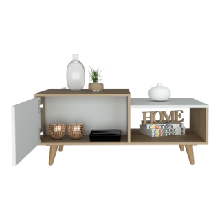 Foto 4 | Mesa De Centro Trueno, Beige Y Blanco Vainilla, Con Amplio Espacio Para Ubicar Decoraciones