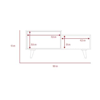 Foto 8 | Mesa De Centro Trueno, Beige Y Blanco Vainilla, Con Amplio Espacio Para Ubicar Decoraciones