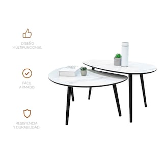 Foto 8 | Mesa de Centro Top Living Catte Blanca