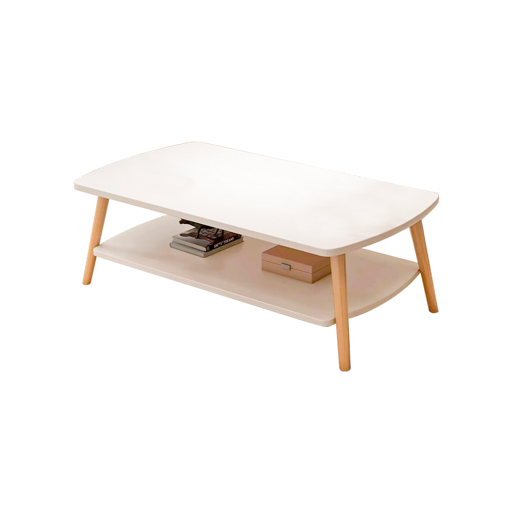 Foto 2 pulgar | Mesa de Centro Rectangular Ilios Innova Minimalista Blanca