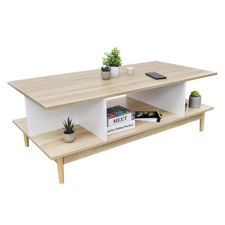 Foto 1 | Mesa de Centro Nórdica Top Living Bari Marrón y Blanco