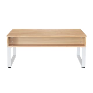 Foto 2 | Mesa De Centro Top Living Transmutara Café Y Blanco