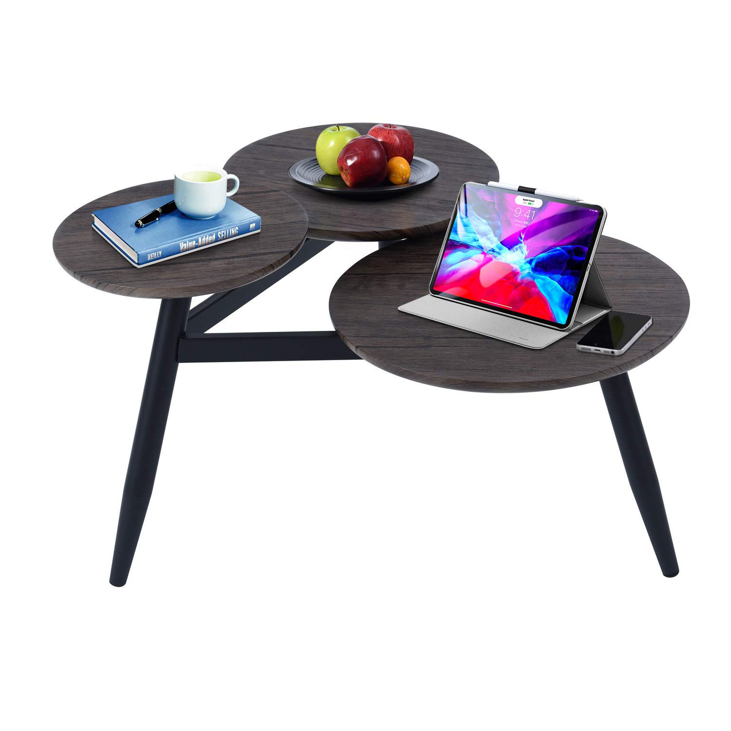 Mesa De Centro Furniturer Biel Marrón 68.5 X 40 X 40.5 Cm