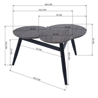 Foto 7 | Mesa de Centro Homemake Biel B Marrón