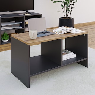 Foto 4 | Mesa de Centro Smart Moru Negro y Latte