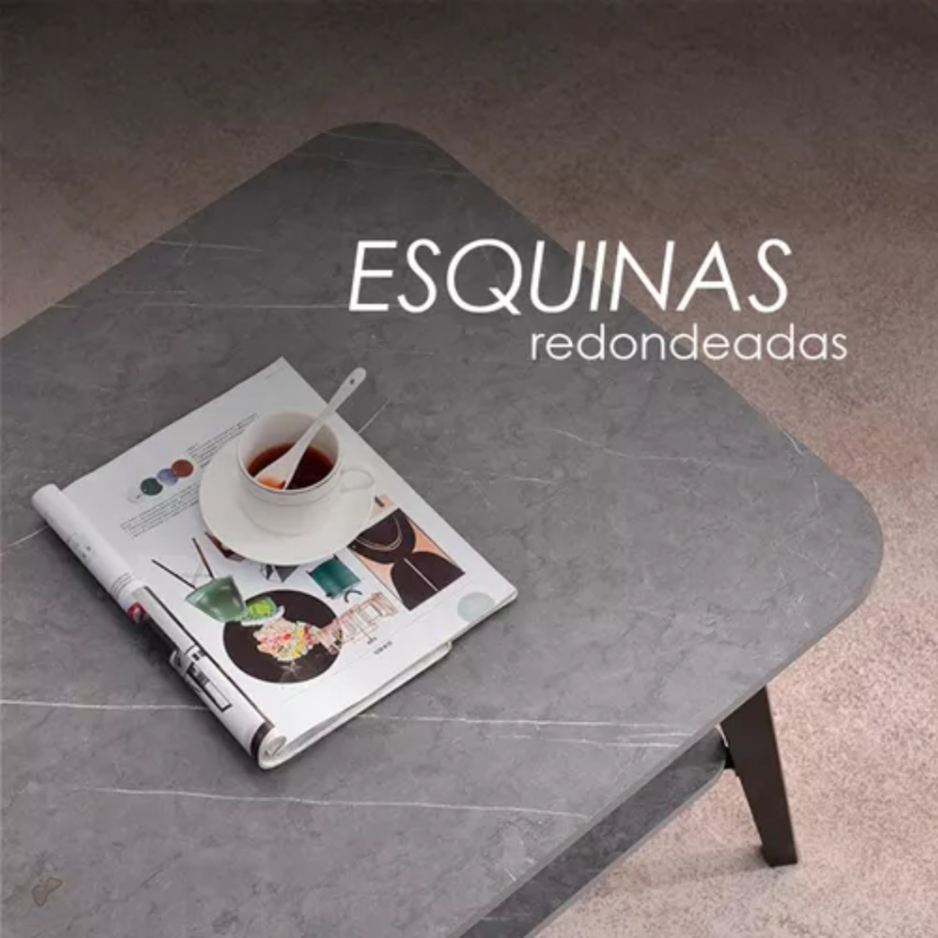 Foto 4 pulgar | Mesa de Centro Minimalista Ilios Innova Gris