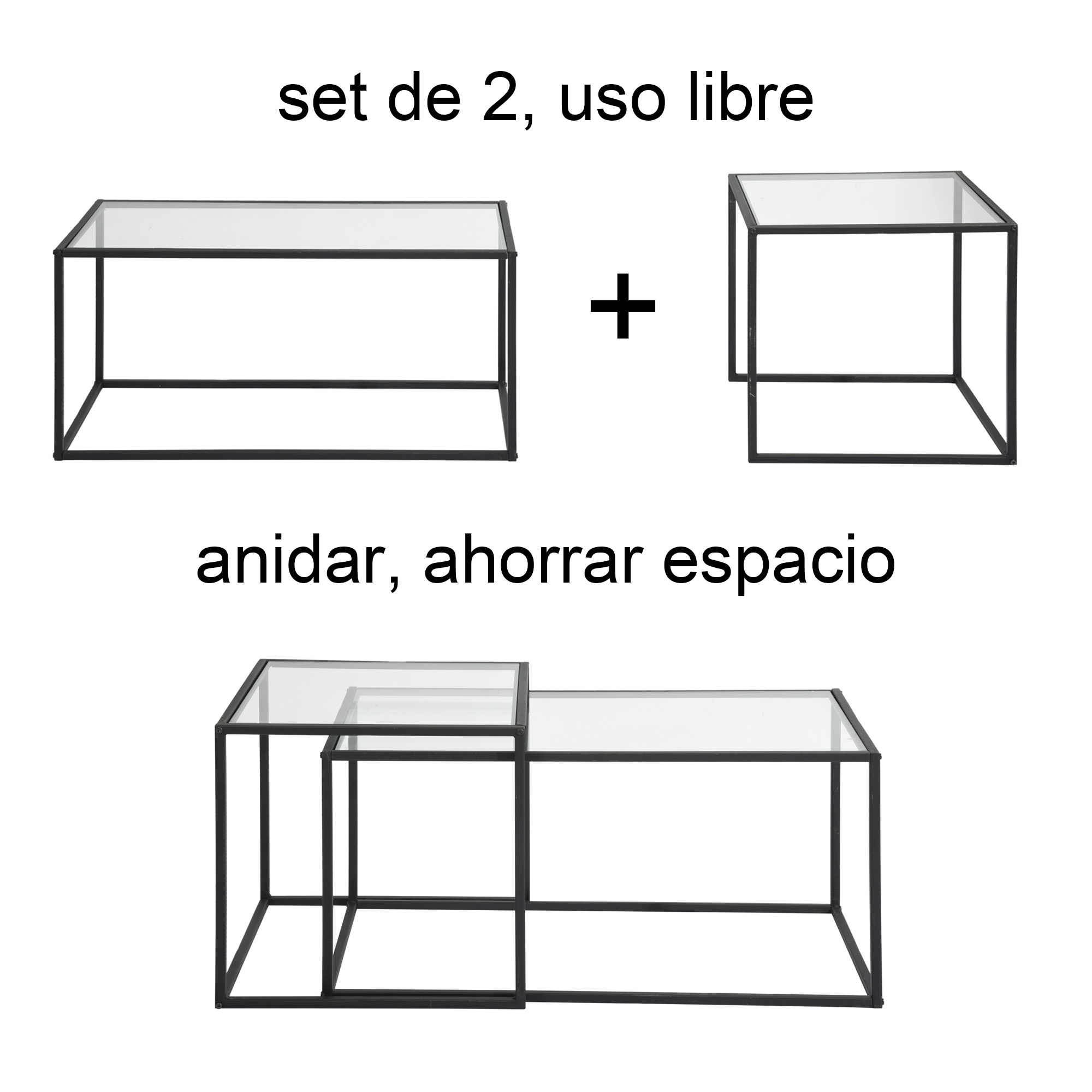 Foto 4 | Mesa de Centro Homemake Adomo Glass A