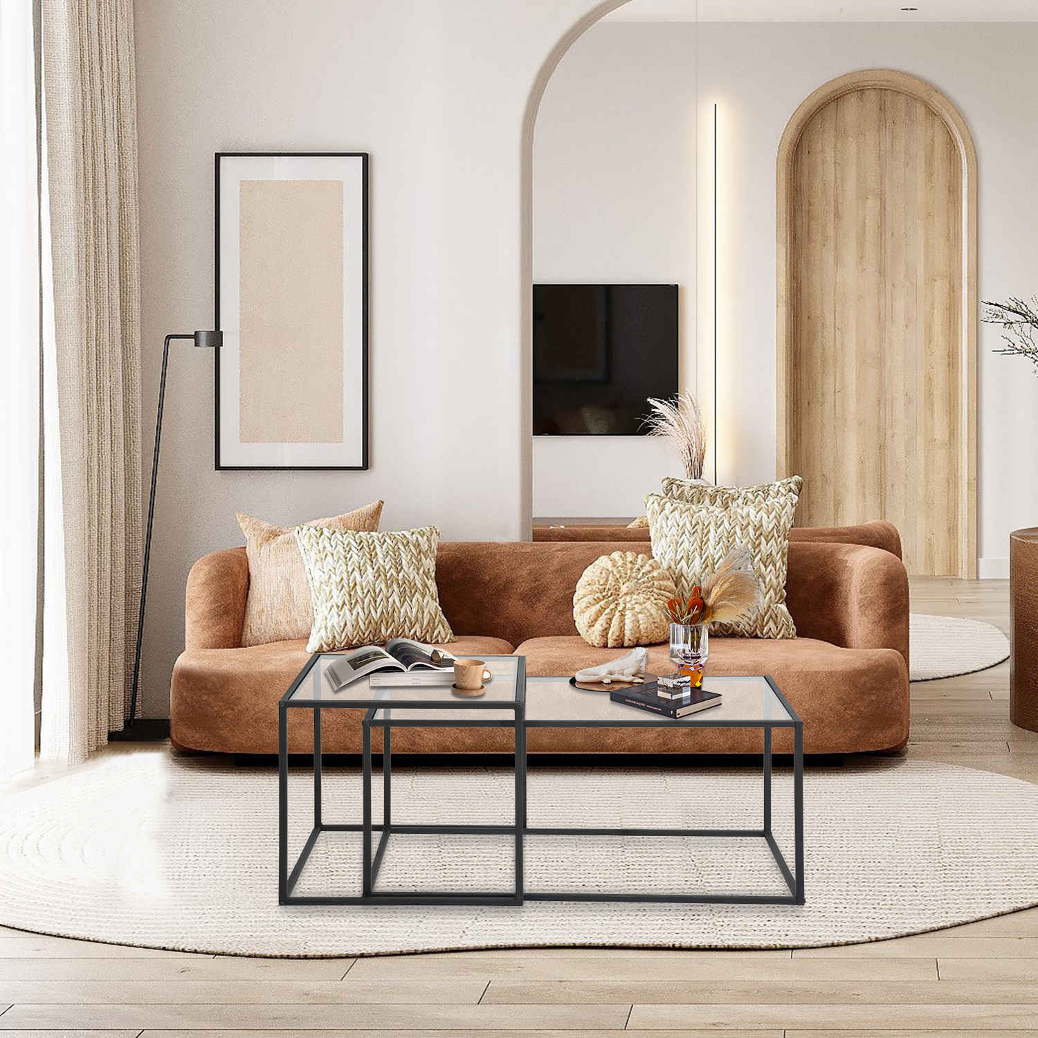 Foto 5 | Mesa de Centro Homemake Adomo Glass A