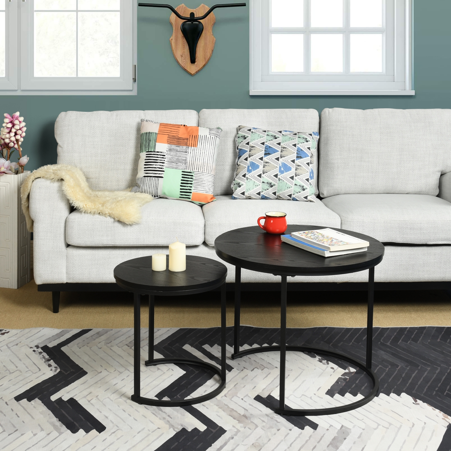 Foto 5 | Mesa de Centro Homemake Osric Negro